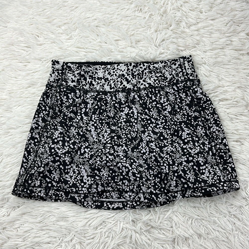 Lululemon Pace Rival Skirt (Tall) *No Panels Chirasu Black / Chirakasu Alpine